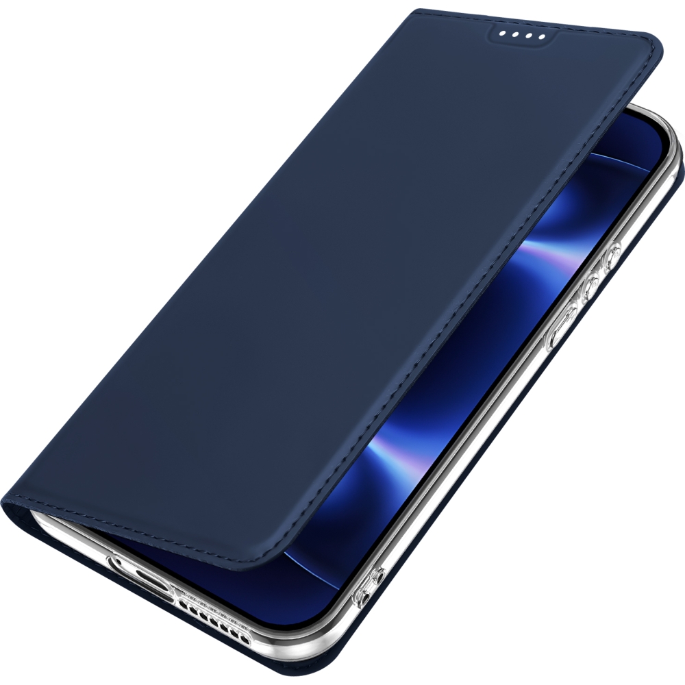Etui z klapką, portfelowe, Dux Ducis Skin Pro do Xiaomi 17 Ultra, niebieskie